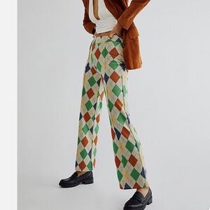 Free people argyle pants
